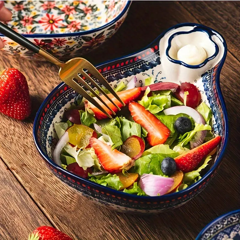 Bol en céramique toscan - Ustensile de cuisine décoratif | Solution de restauration fonctionnelle élégante