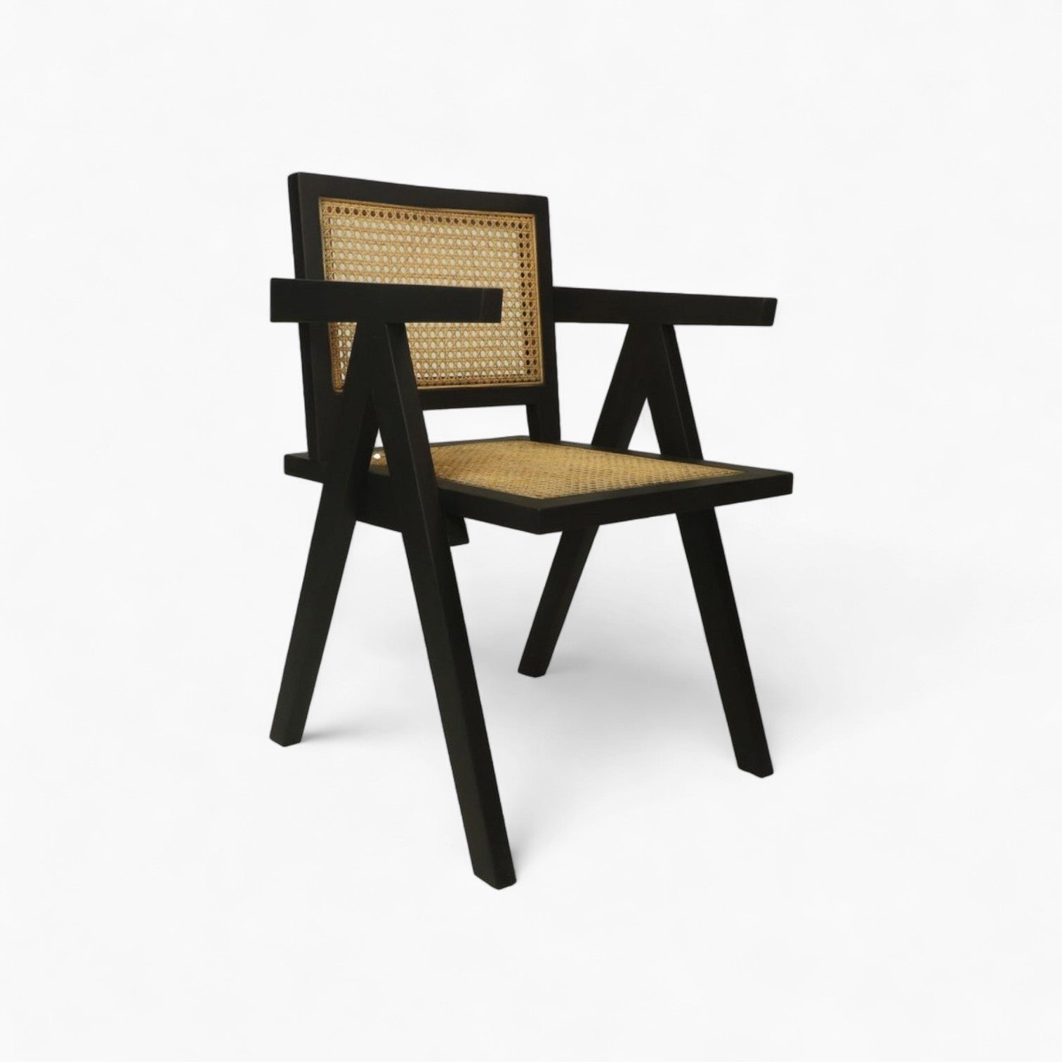 Chaise de Salle à Manger Style Bohème | Chaises Élégantes en Rotin Noir et Naturel