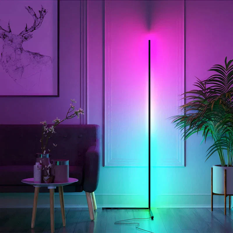 Lampes de sol RGB LED futuristes | Éclairage contrôlé par télécommande et application