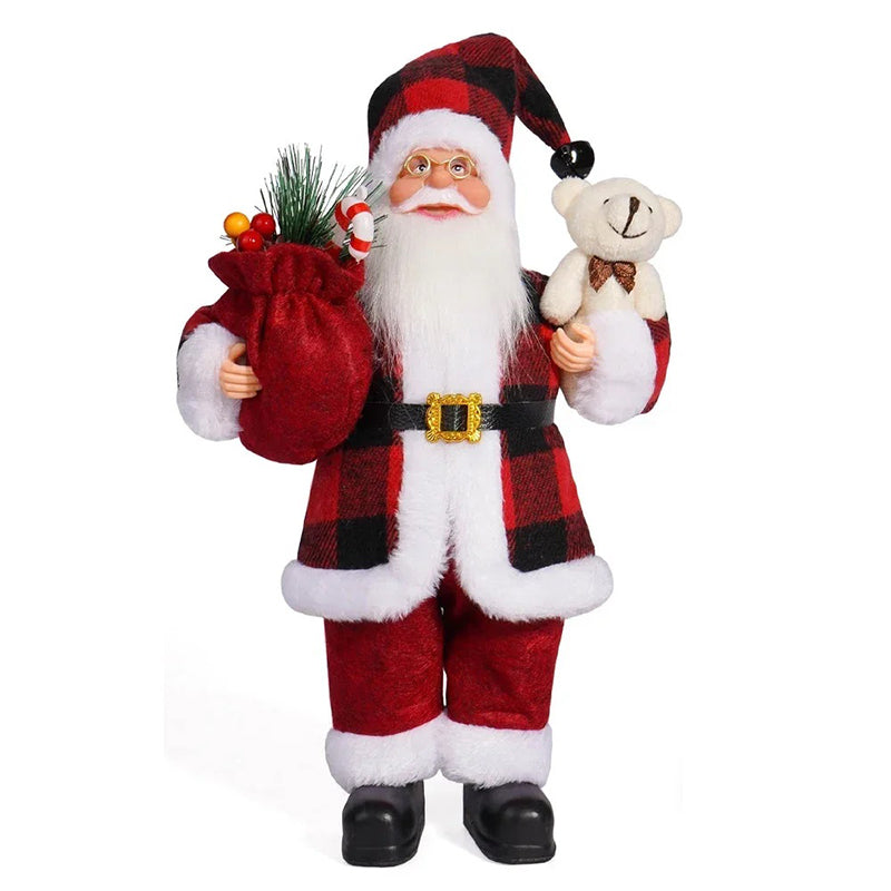 Figurine du Père Noël | Décoration de Noël pour enfants