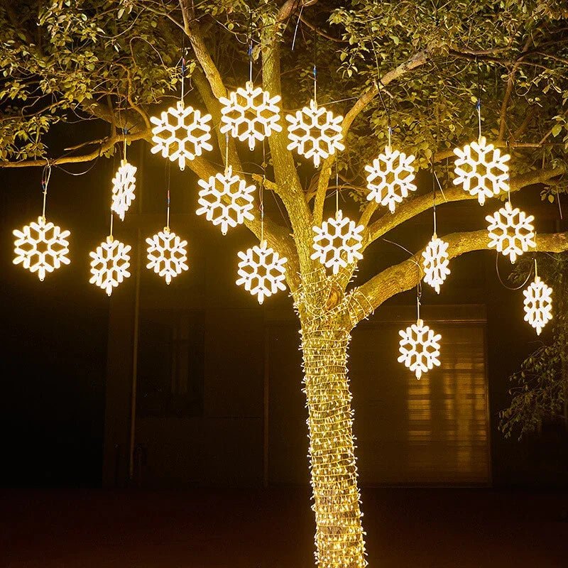 Étoile d'Hiver - Lumières LED Flocon de Neige Étincelant