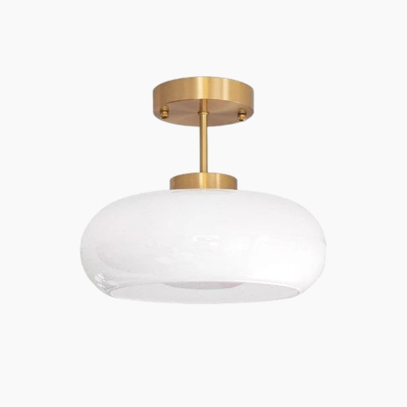 Orvalo - Luminaire Suspension en Verre et Cuivre | Design nordique moderne avec douille E27