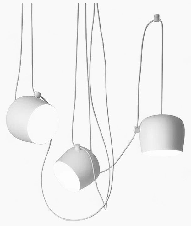 PlAFOND SEMI-ENCSTRÉ MODERNE | Noir/Blanc, Base E27, Compatible LED