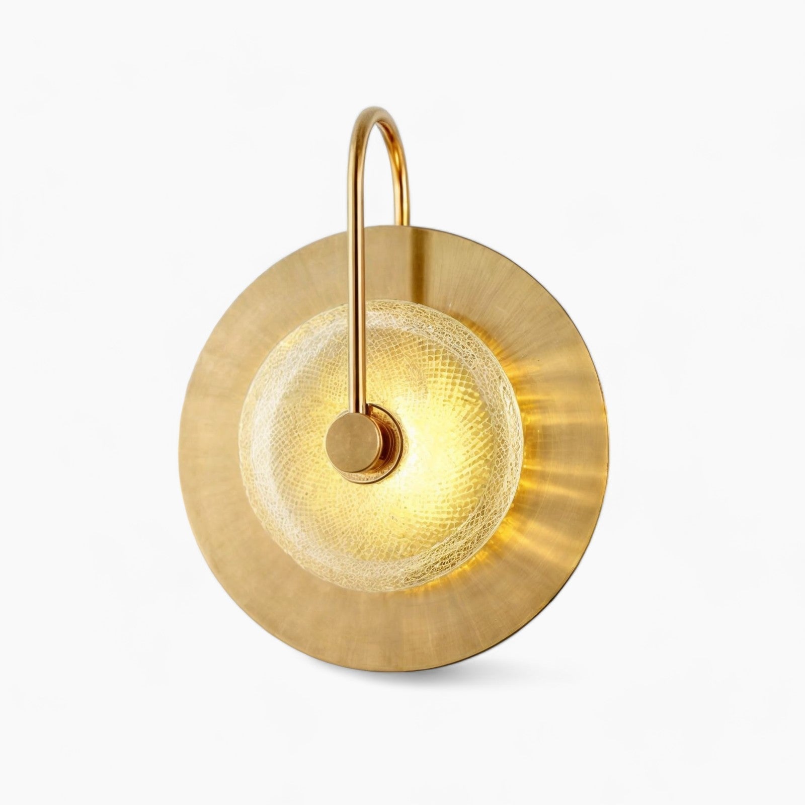 Applique murale en laiton scandinave | Verre vert/transparent, E27 LED, 2/3 ampoules