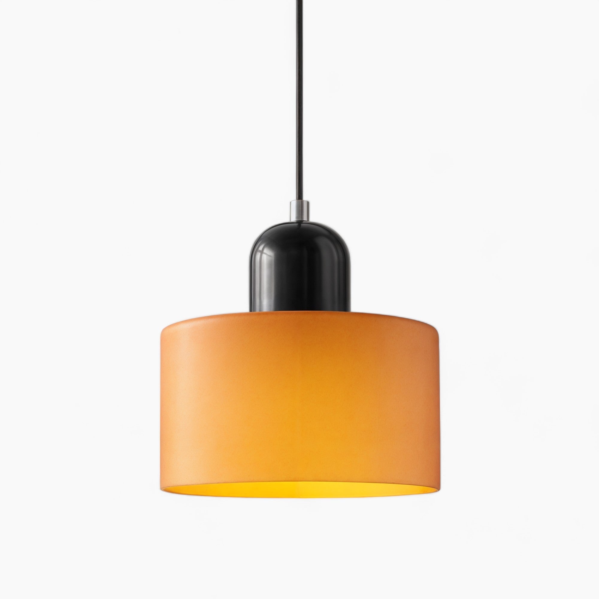 Petite lampe suspendue en verre orange | E27, LED économe en énergie, maximum 12W