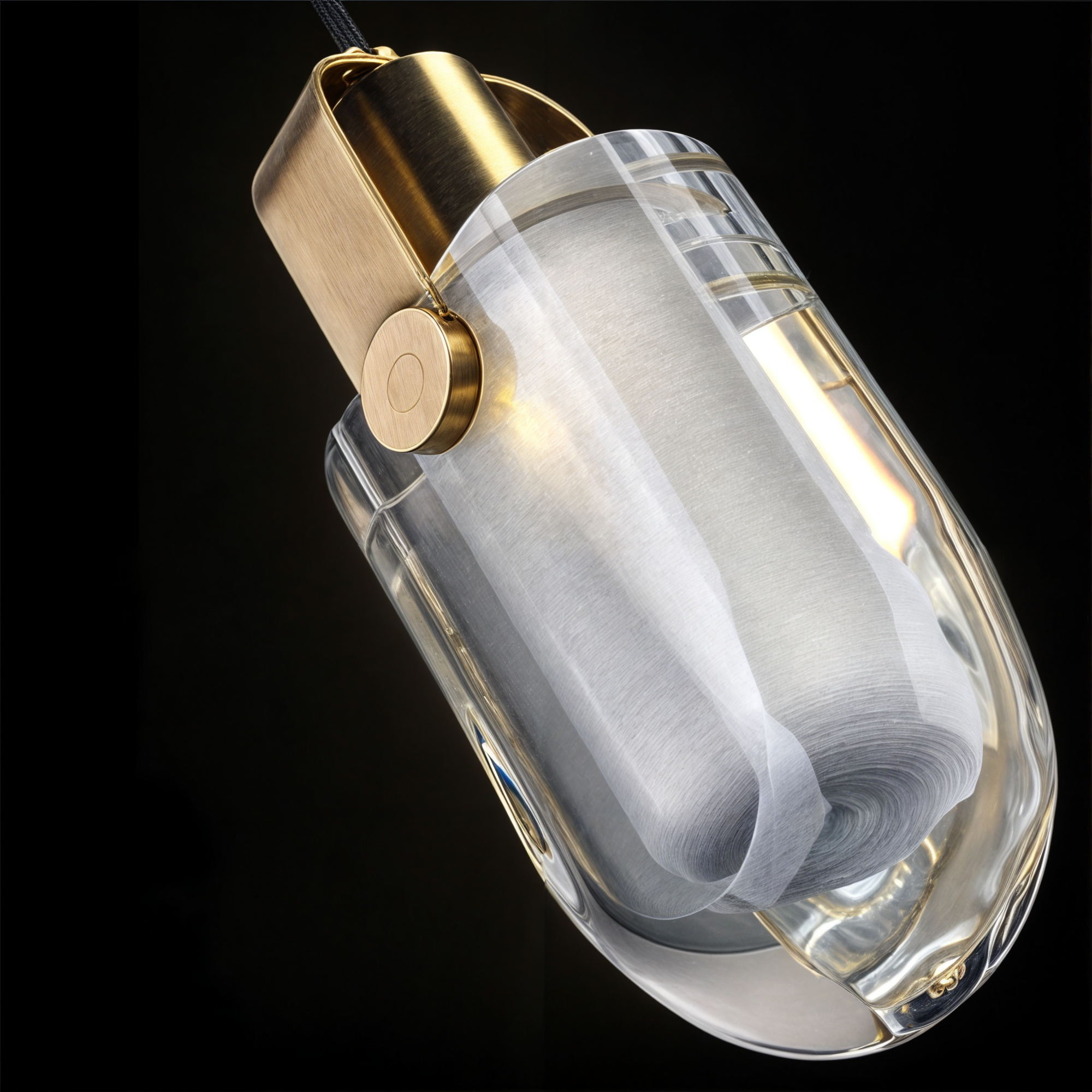 Luminaires à Pendentif en Cristal Doré Moderne | Lustres Élégants en Cuivre et Verre