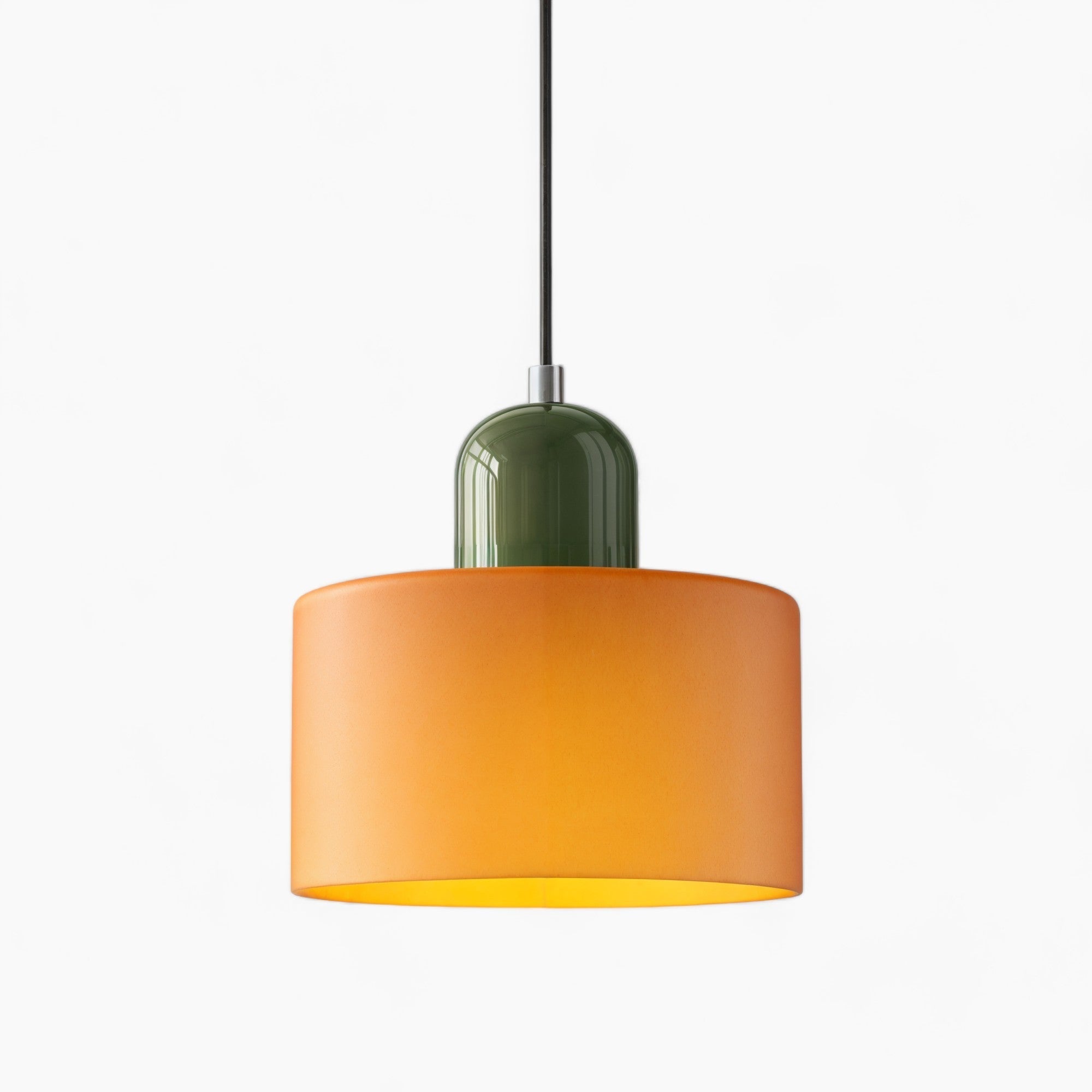 Petite lampe suspendue en verre orange | E27, LED économe en énergie, maximum 12W