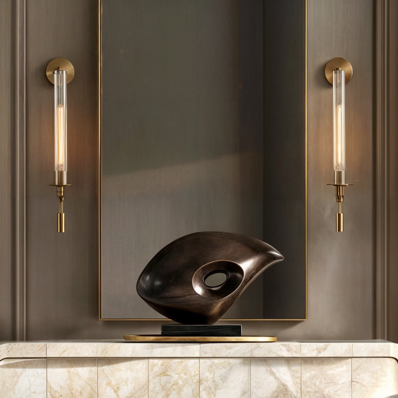 Applique murale nordique | Fer et verre, E27, 90-260V, LED