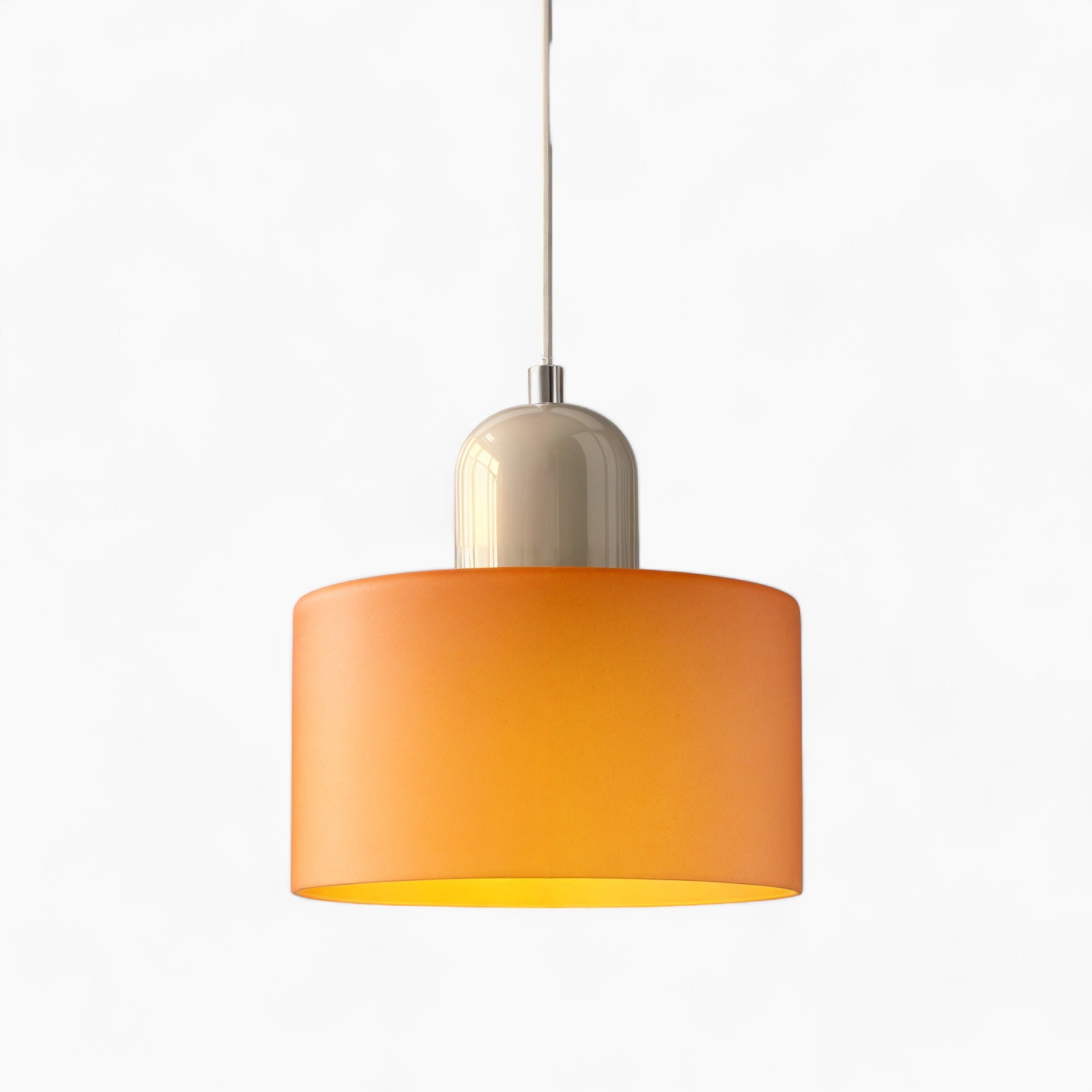 Petite lampe suspendue en verre orange | E27, LED économe en énergie, maximum 12W