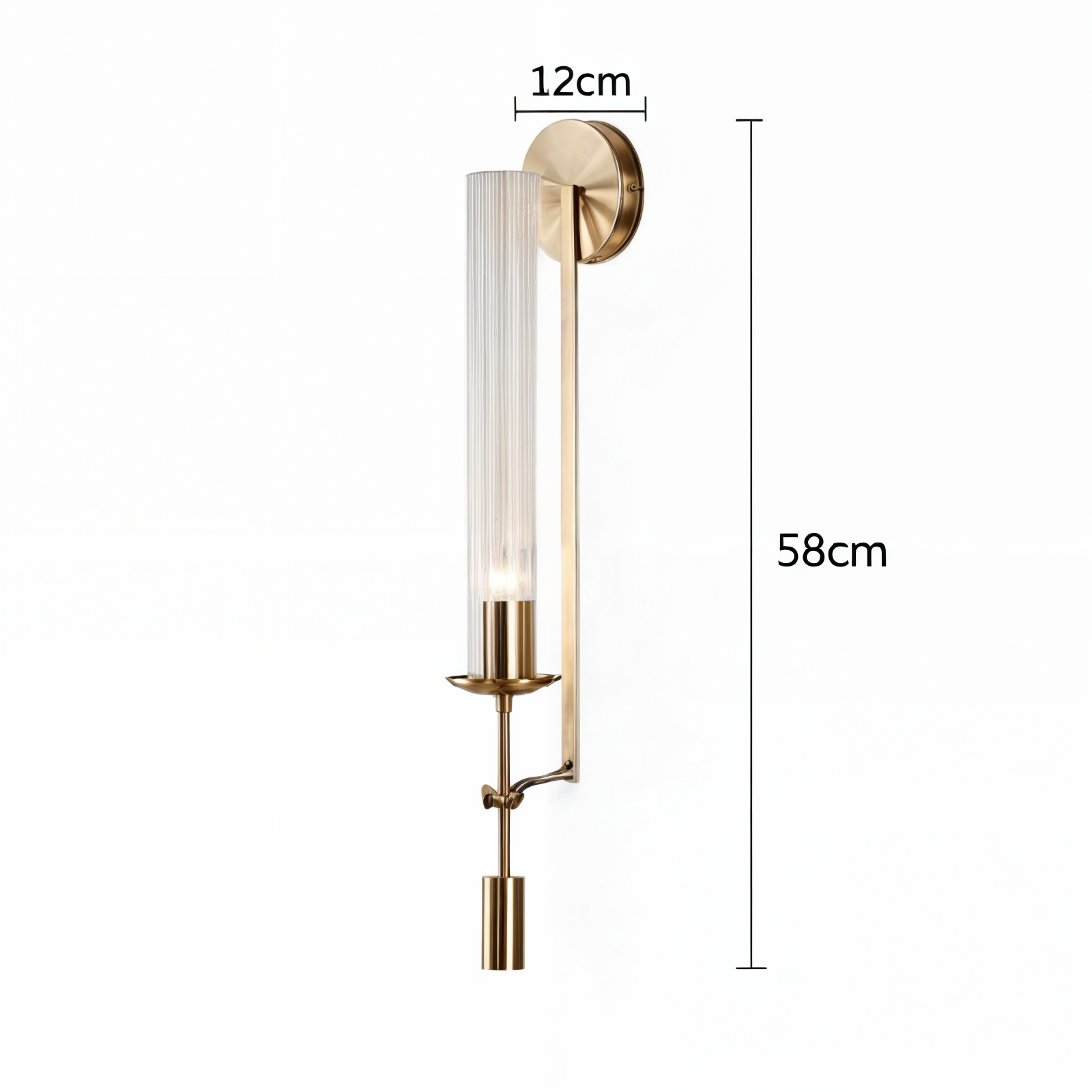 Applique murale nordique | Fer et verre, E27, 90-260V, LED