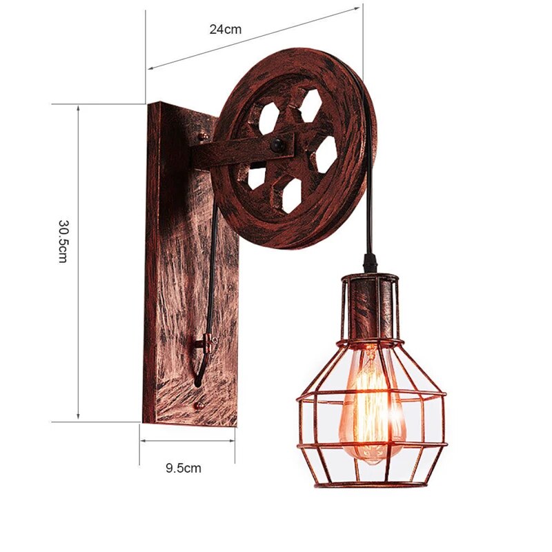 Lampe murale rétro du milieu du siècle