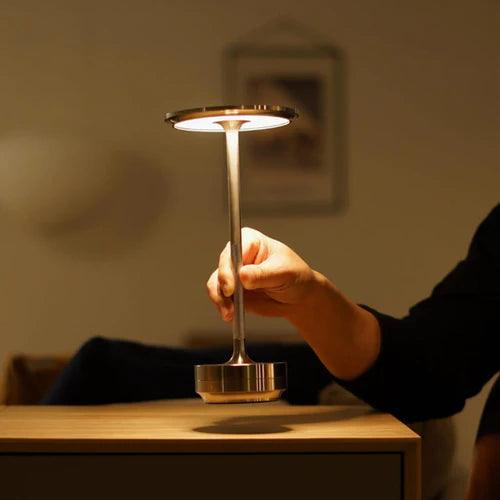 Lampe de table sans fil Nordic Light | Rechargeable USB, métal, dimmable