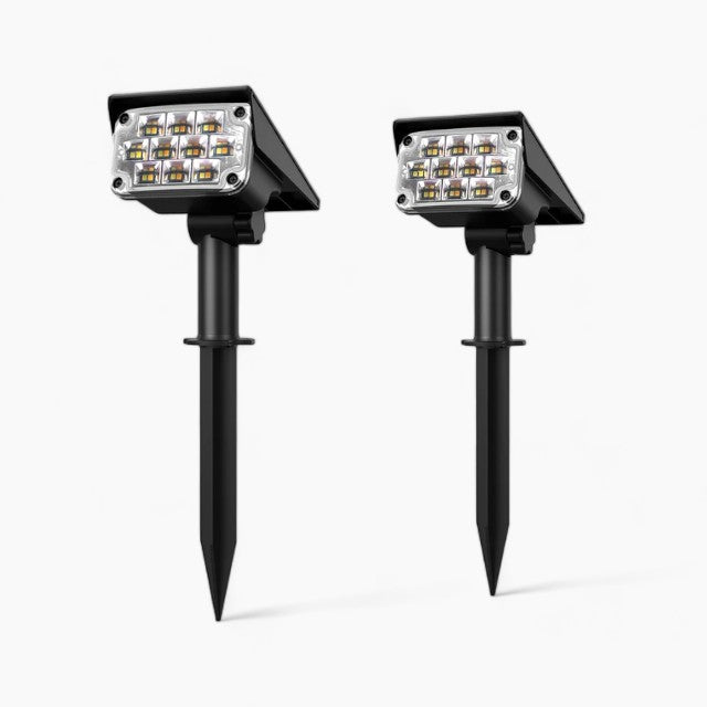 Projecteurs de jardin solaires LED sans fil | Deluxe