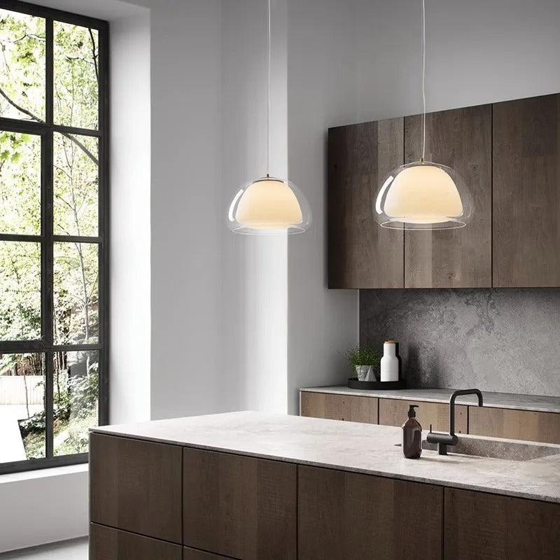 Vela - Luminaires Suspendus LED Modernes | Éclairage à dôme en verre réglable