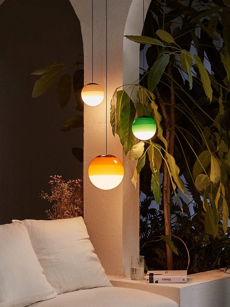 Lampe suspendue LED submersible moderne | Dimmable, finition en nickel brossé