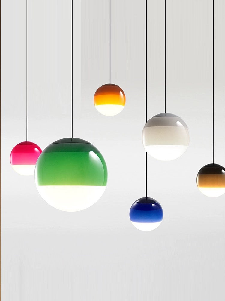 Lampe suspendue LED submersible moderne | Dimmable, finition en nickel brossé