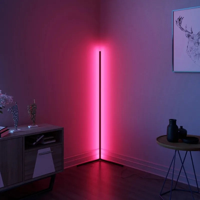 Lampes de sol RGB LED futuristes | Éclairage contrôlé par télécommande et application