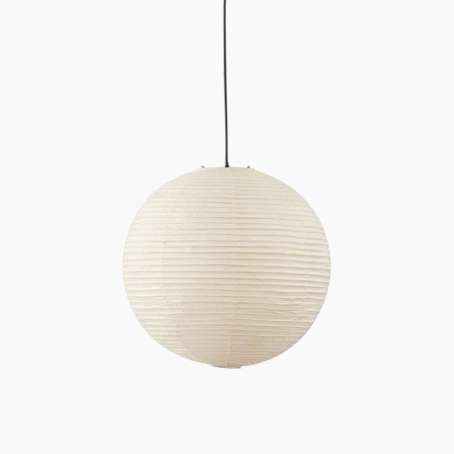 Luminaires suspendues en papier de riz japonais | Lampes en fer chaud et papier