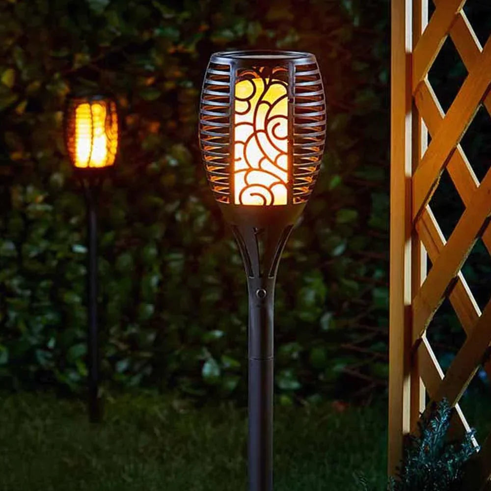 Torches de Jardin Solaires LED | Éclairage Extérieur Étanche IP65